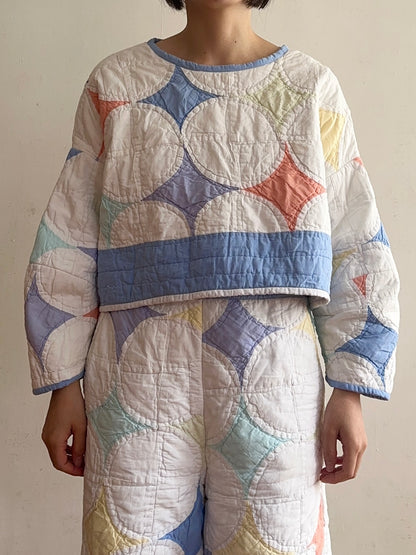 old quilt lantern tops