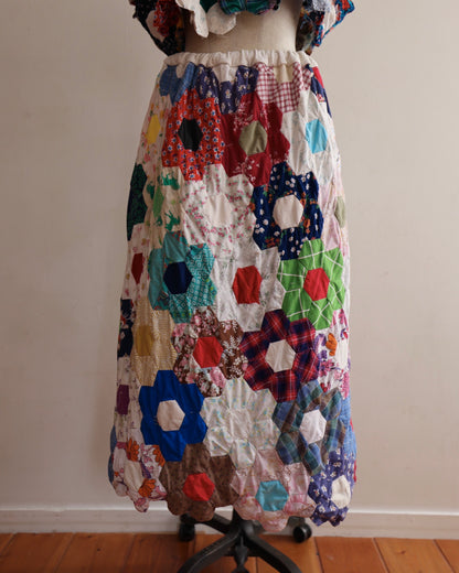 old quilt double face bloomin' two piece