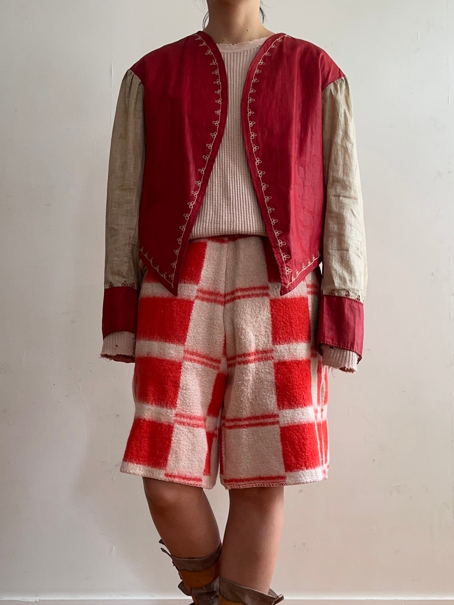 old blanket short pants