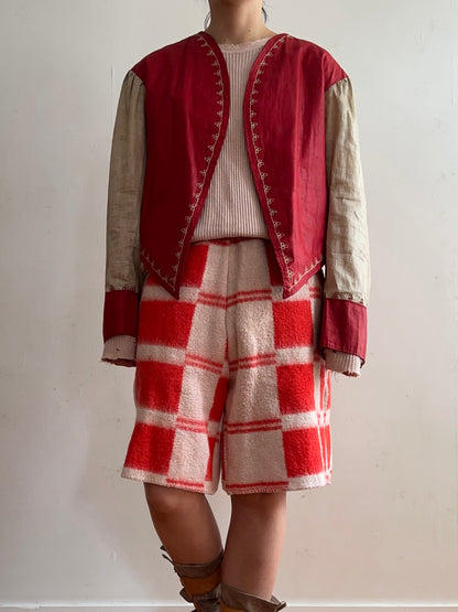 old blanket short pants