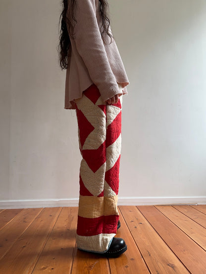 antique quilt pants