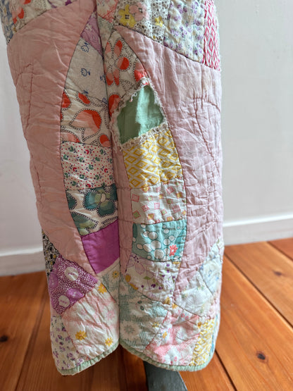 old quilt wide pants