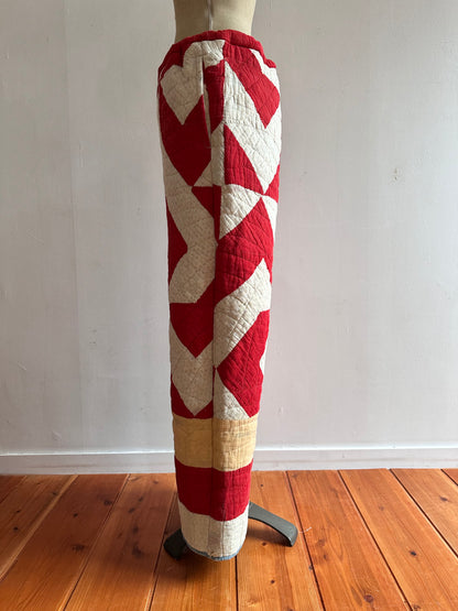 antique quilt pants