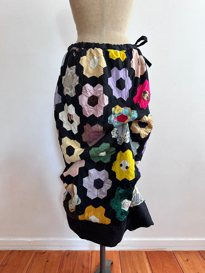 old quilt little change skirt