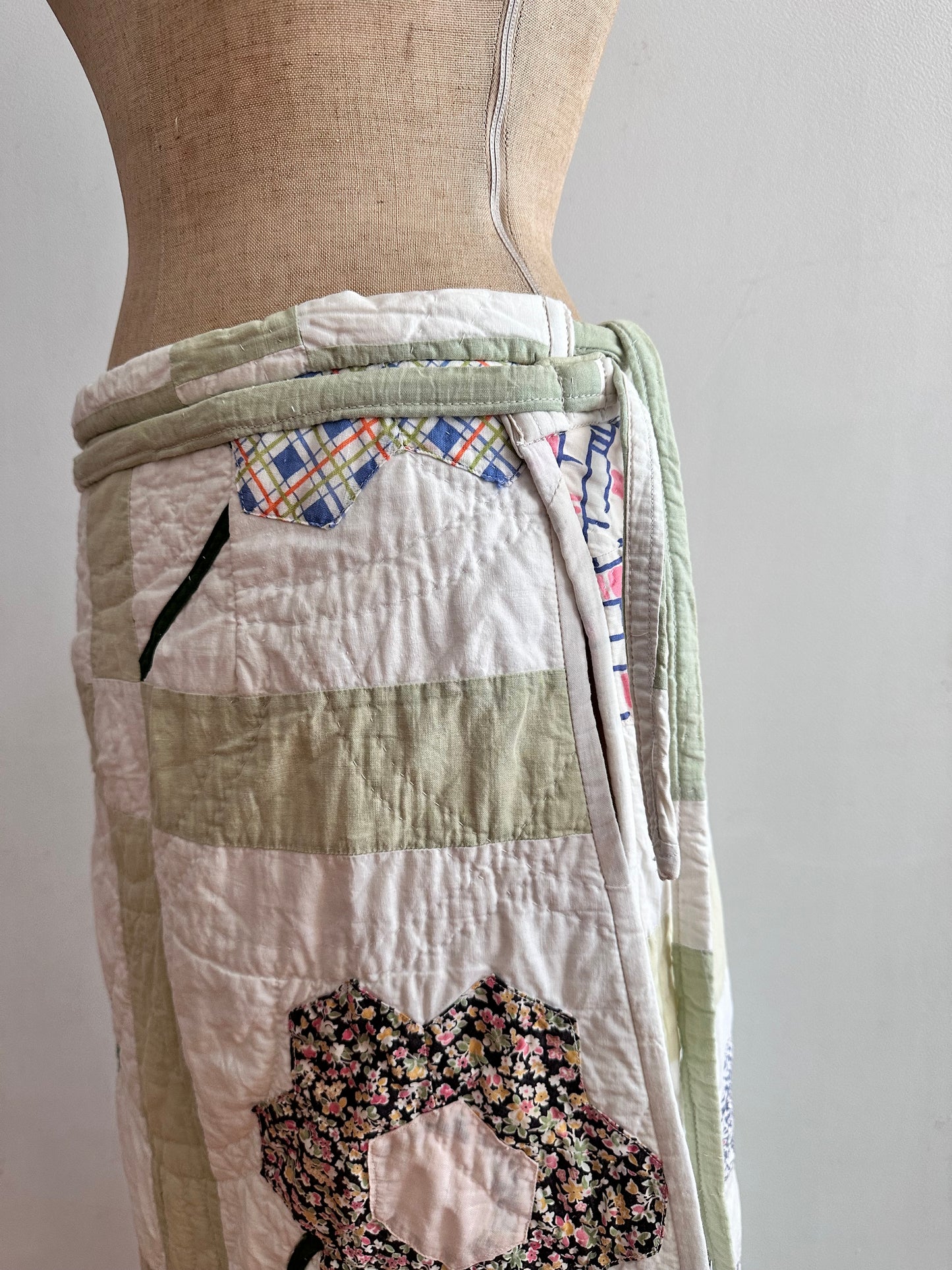 old quilt wrap skirt