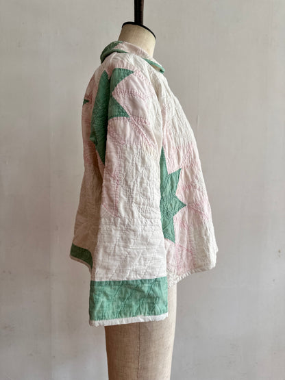 antique quilt short jacket