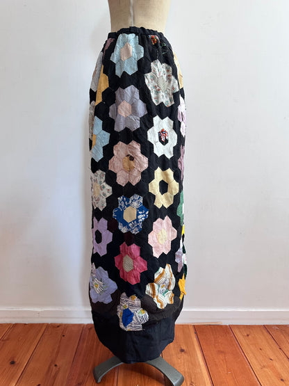 old quilt little change skirt