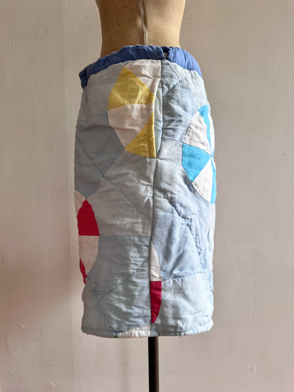old quilt short pants