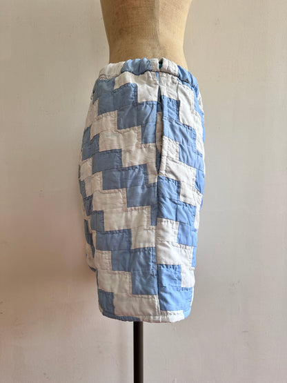 old quilt short pants