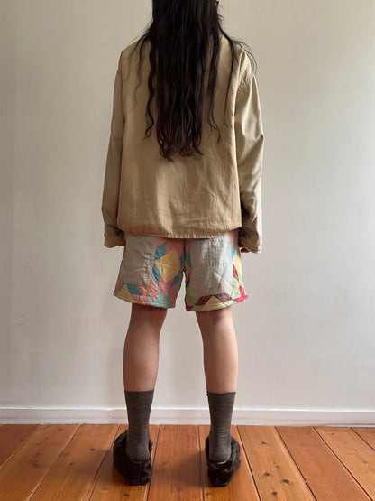 old quilt short pants