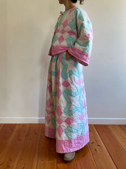 vecchia giacca corta trapuntata