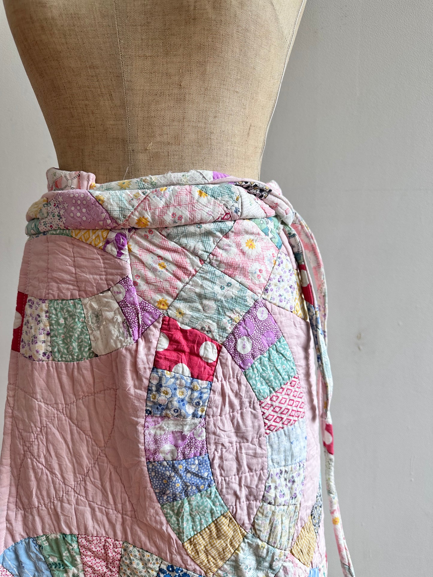 old quilt wrap skirt