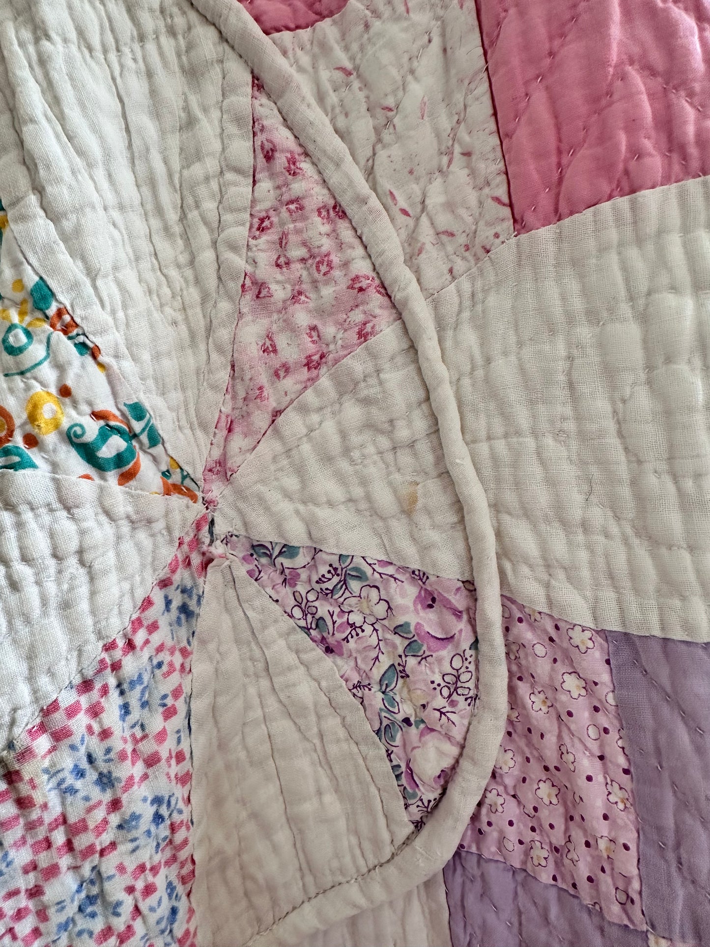 old quilt dress coat