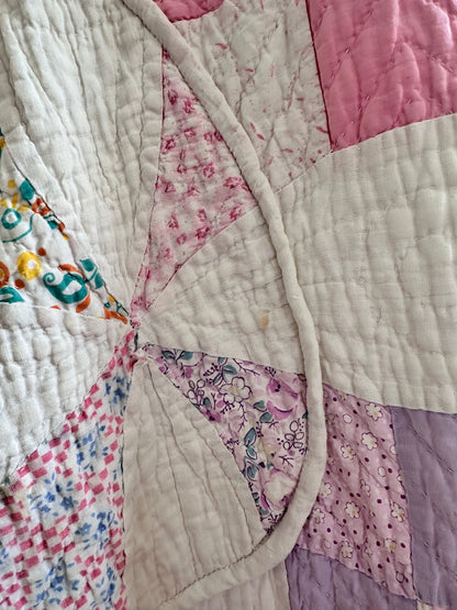 old quilt dress coat