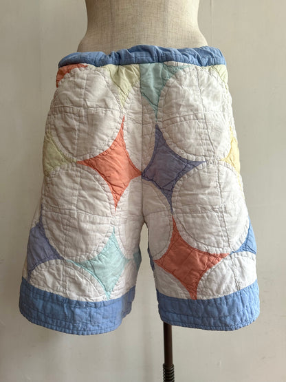 old quilt short pants