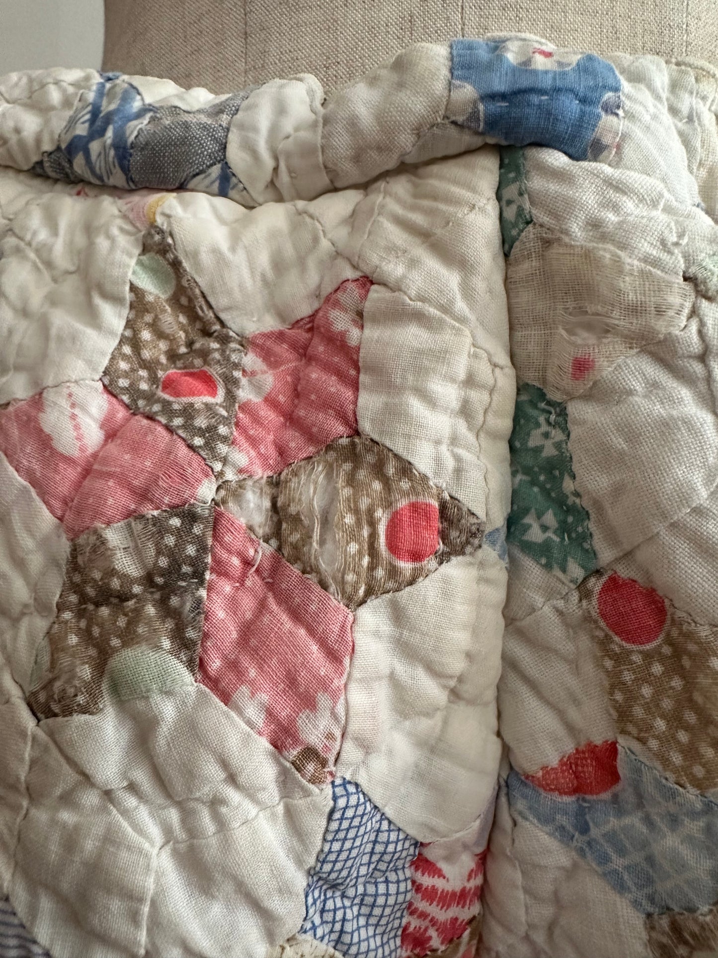 old quilt short pants