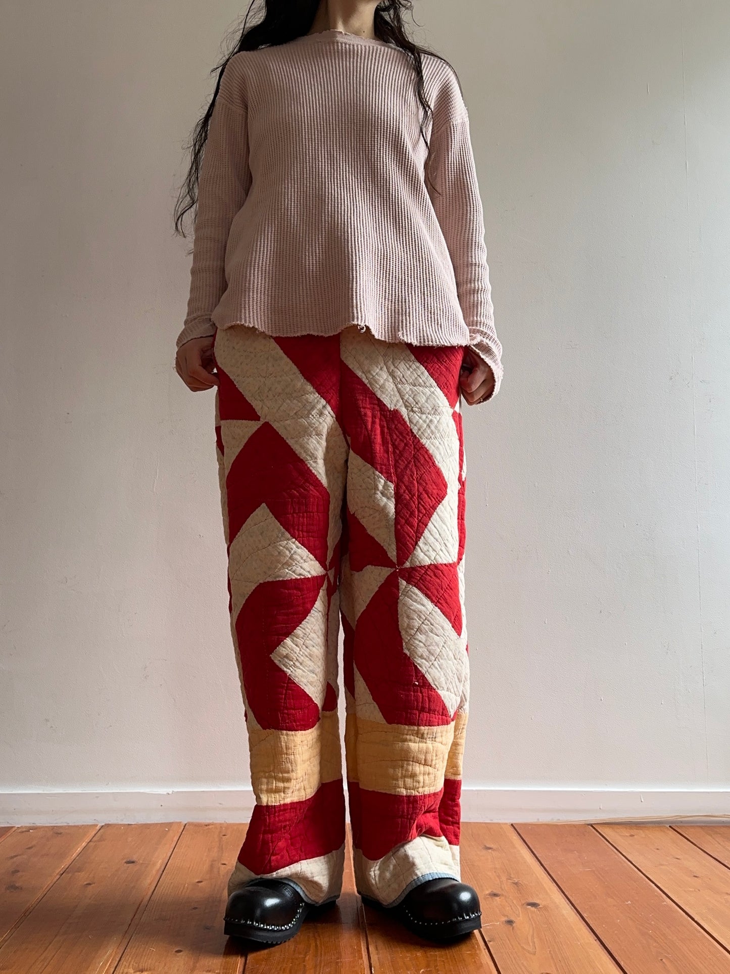 antique quilt pants