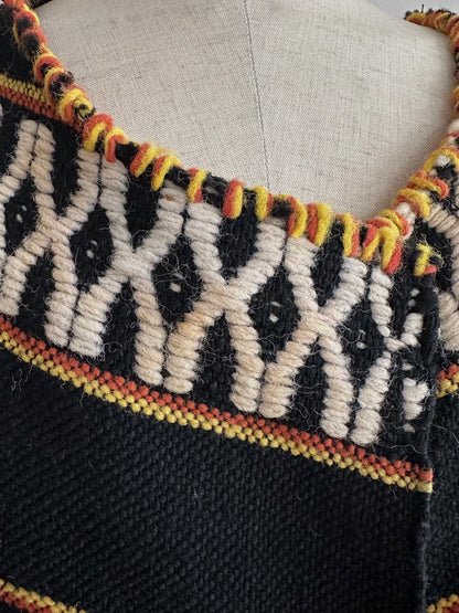 old handwoven textile set-up