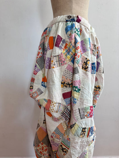 old quilt little change skirt