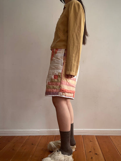 old quilt short pants