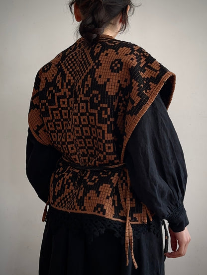old coverlet wide vest