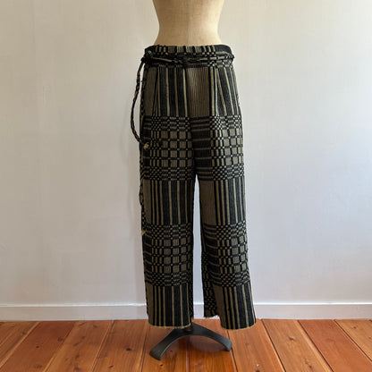 old coverlet tuck wide pants