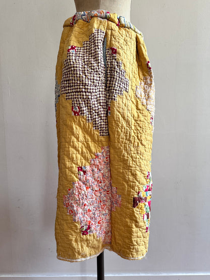 old quilt tuck short pants