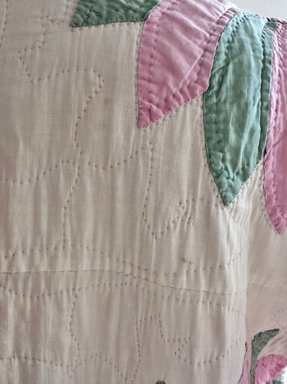 old quilt dress coat