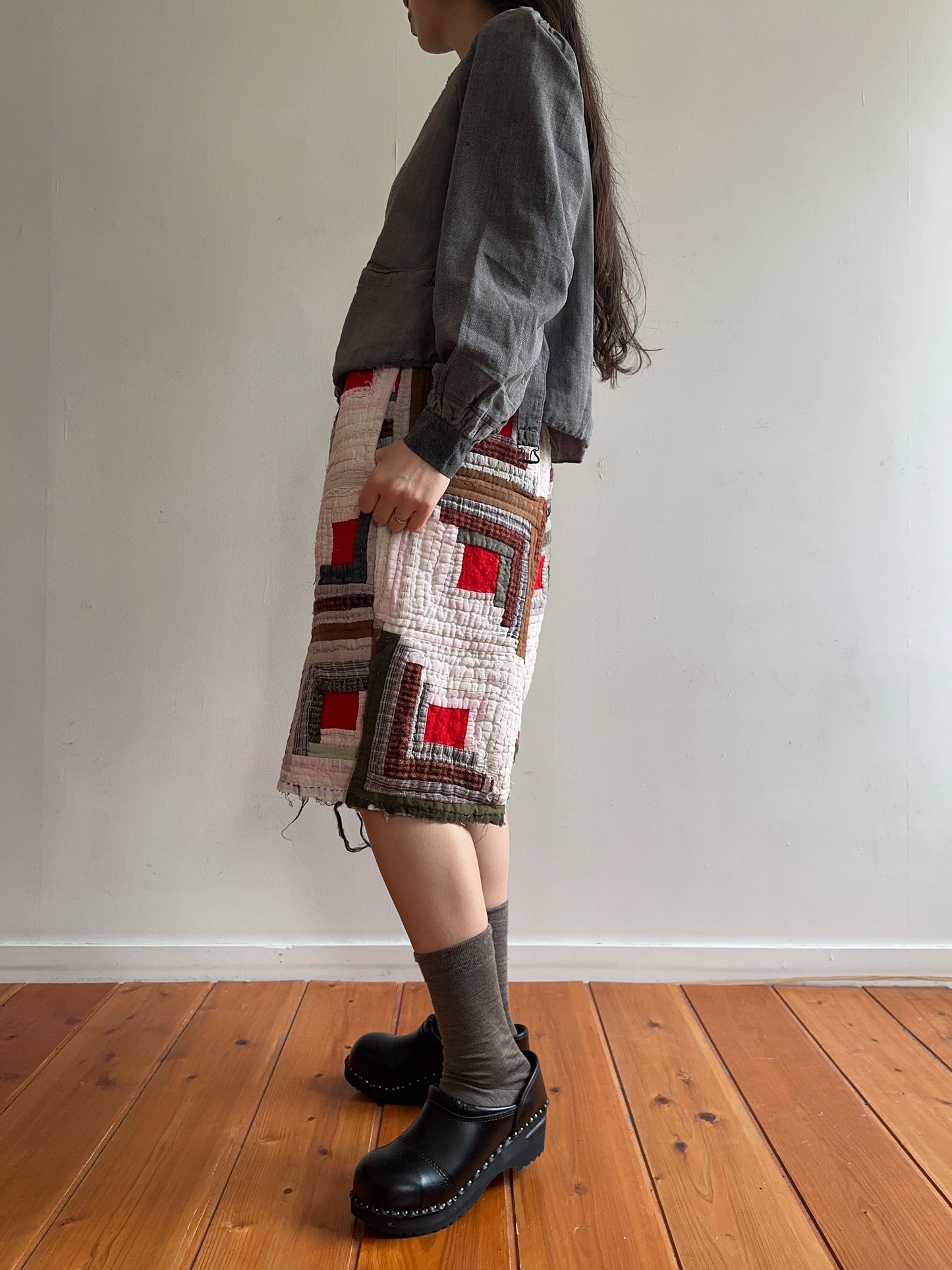 old quilt half pants