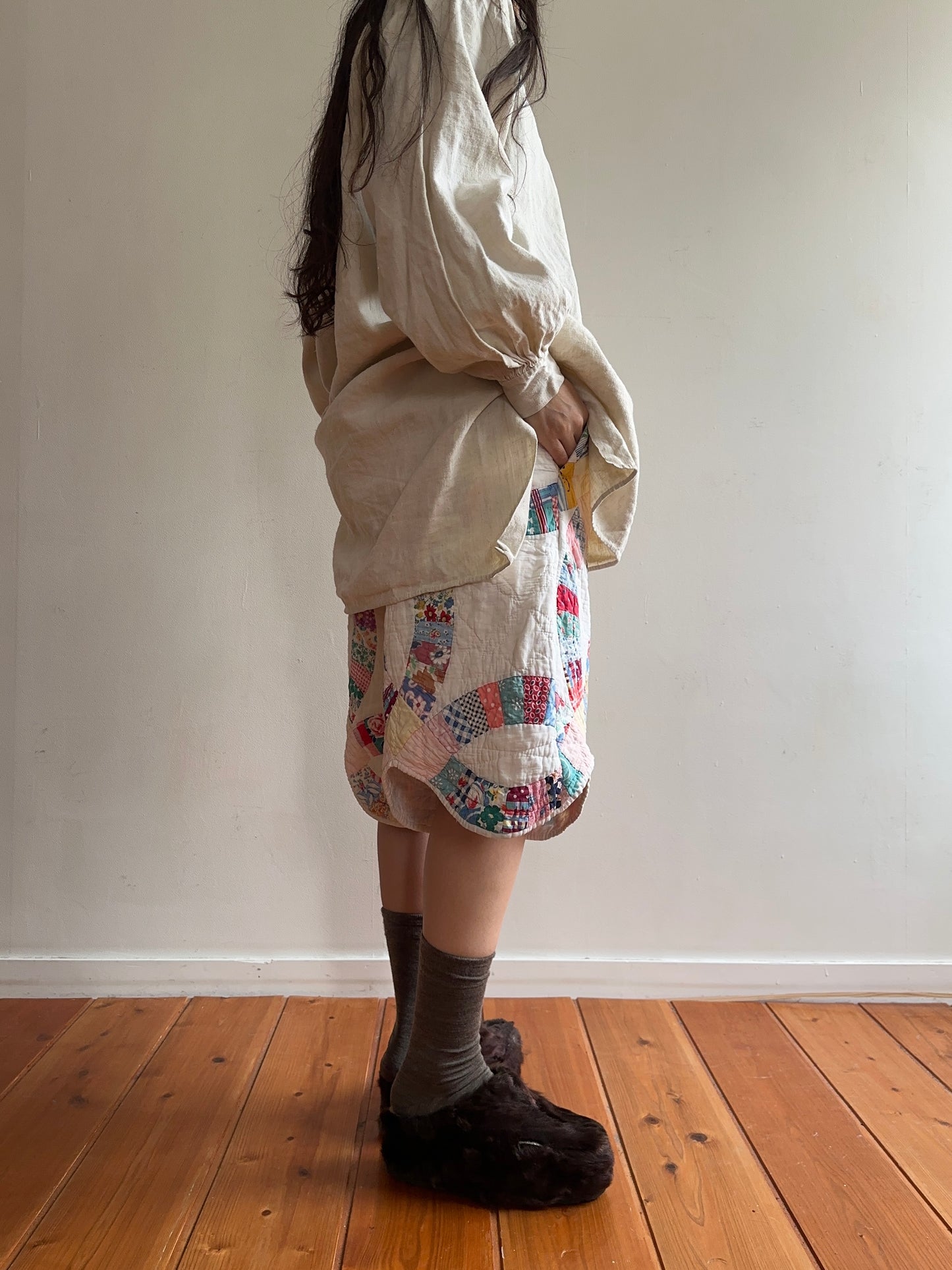 old quilt half pants