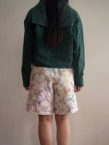 old quilt short pants