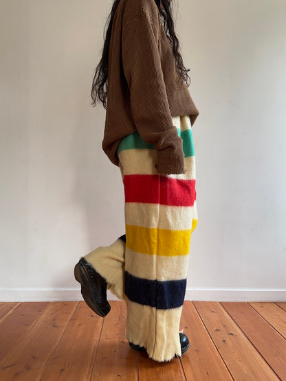 old blanket tuck wide pants