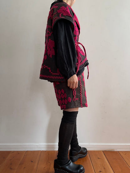 old coverlet wide vest