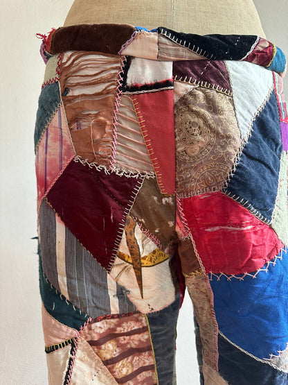 old quilt crazy slim pants