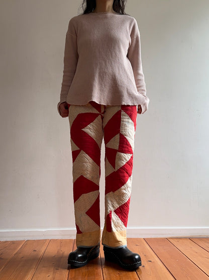 antique quilt slim pants