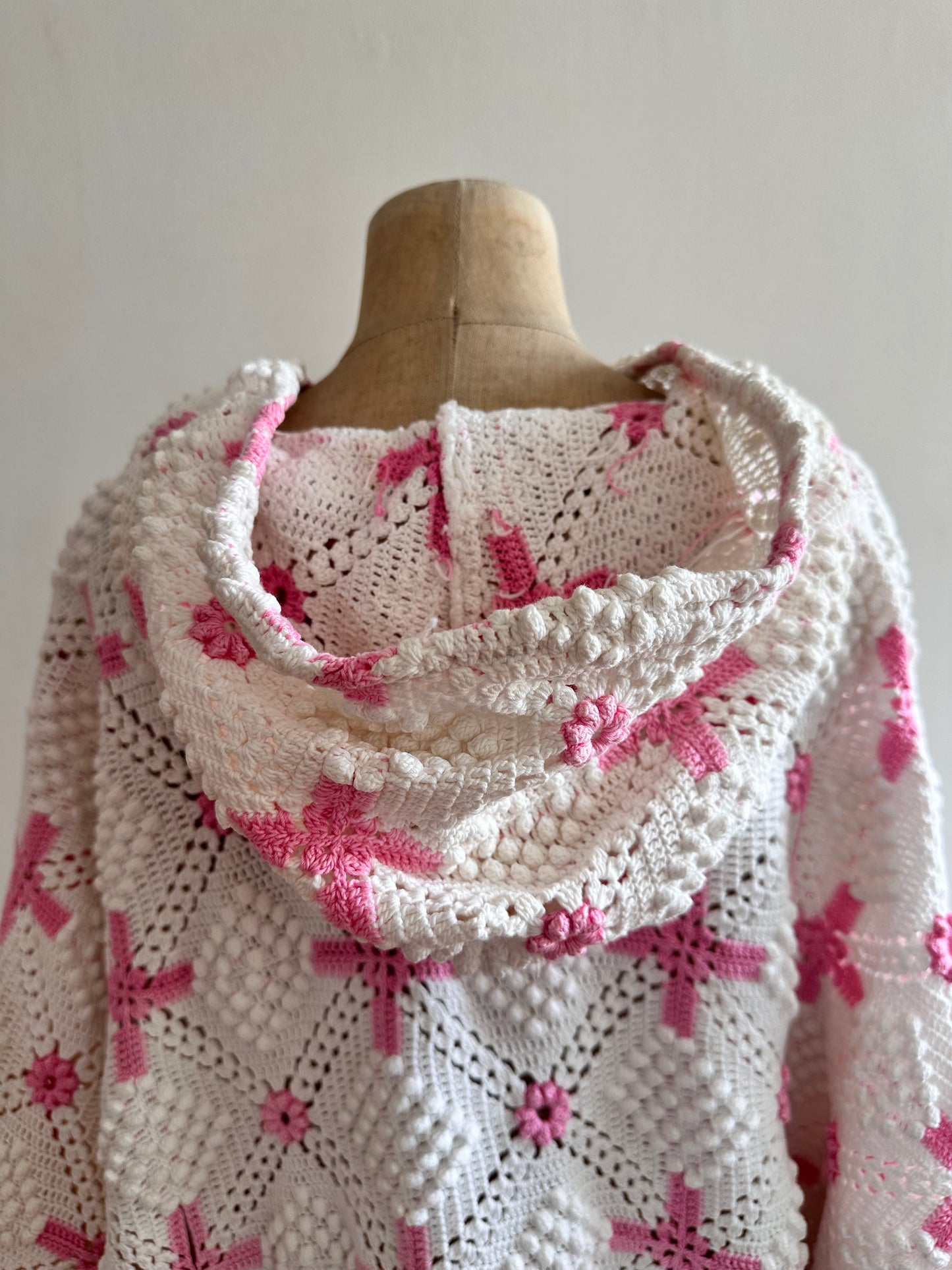 old crochet lace parka