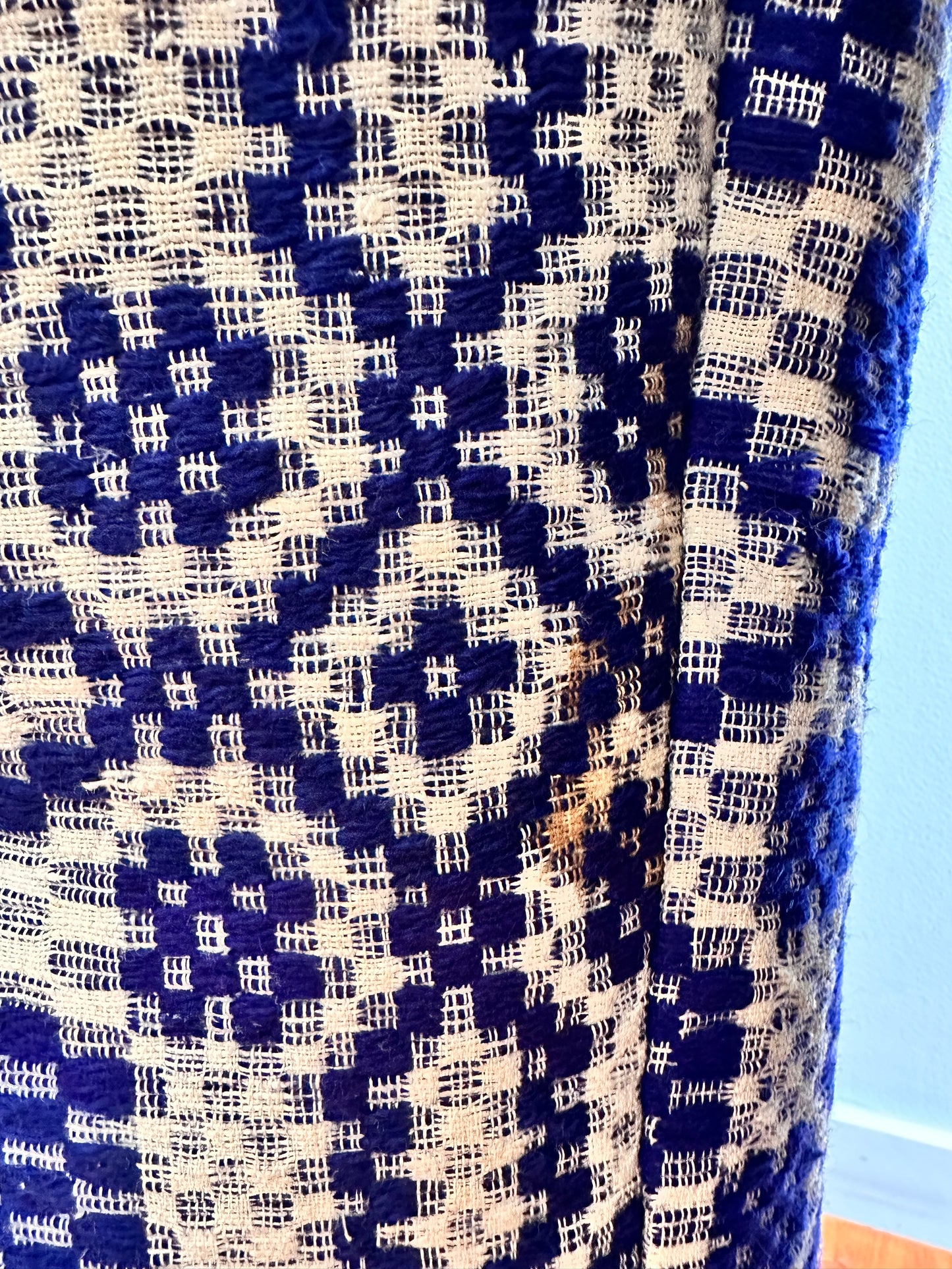 old coverlet wide tuck pants / navy× white