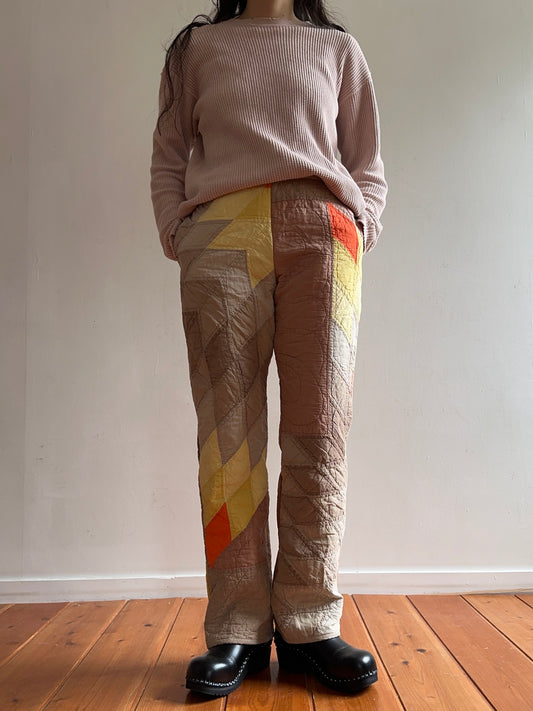 old quilt slim pants