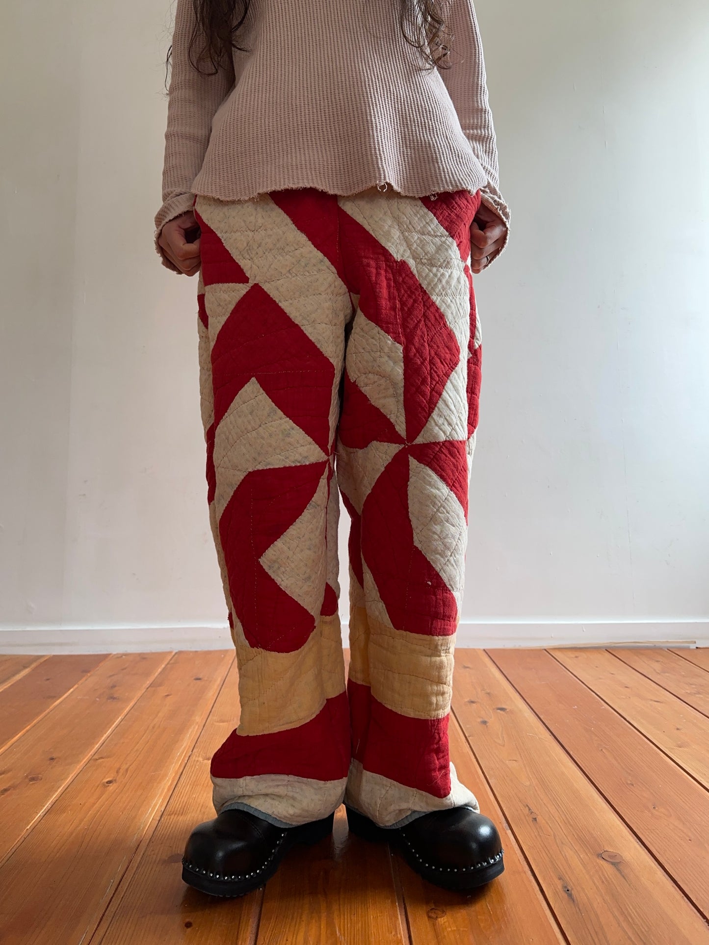 antique quilt pants