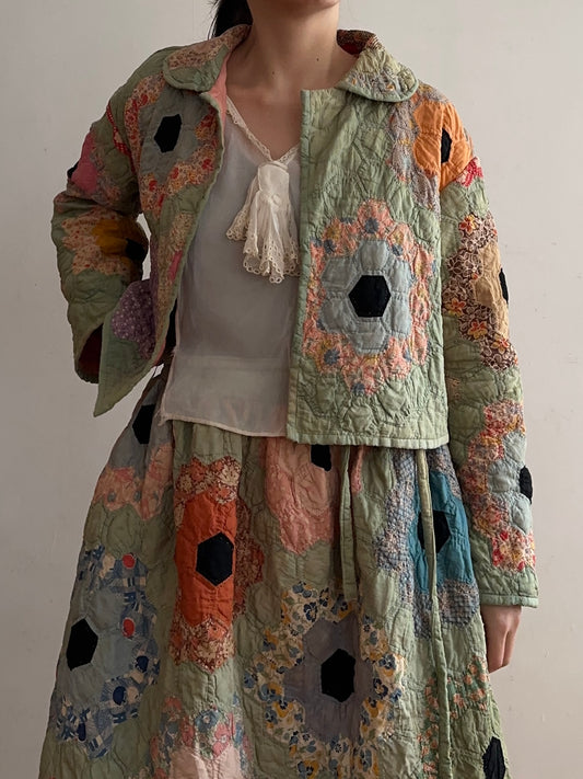 old quilt short jacket