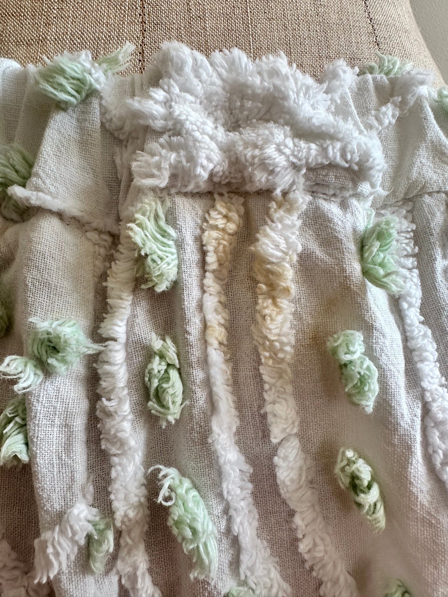 old chenille many tuck pants / muscat