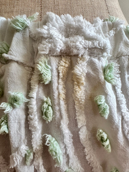 old chenille many tuck pants / muscat