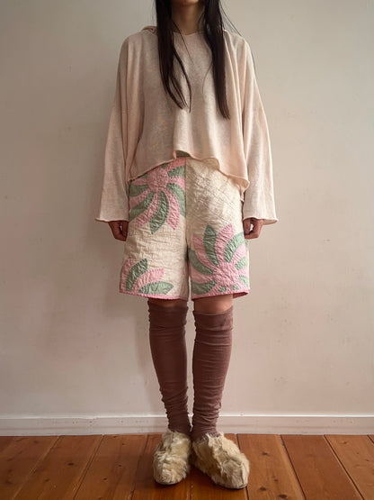 old quilt short pants