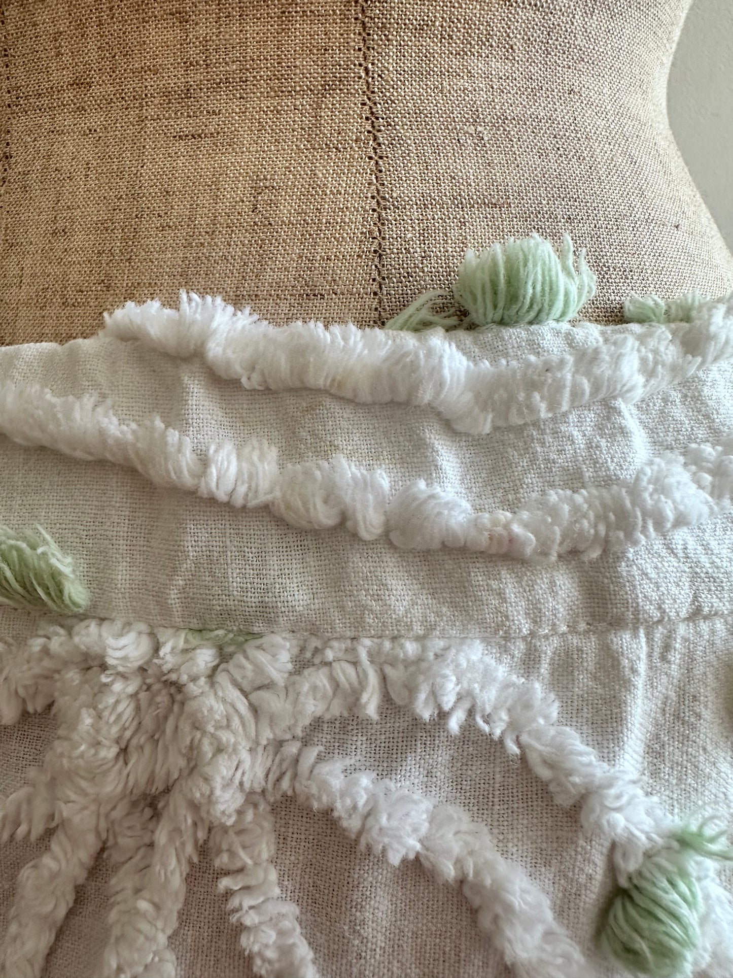 old chenille slim flare pants / muscat