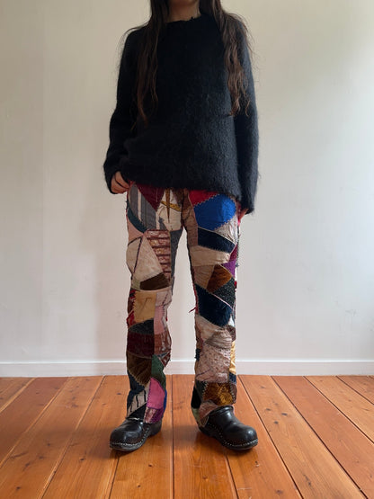 old quilt crazy slim pants