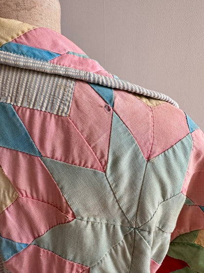 old quilt dress coat