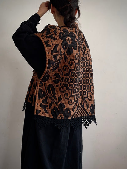 old coverlet wide vest