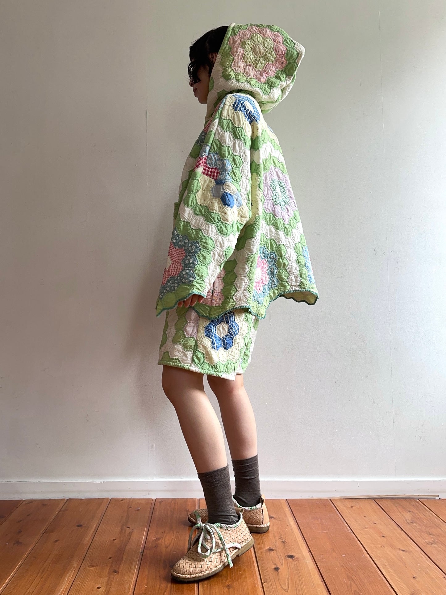 old quilt parka