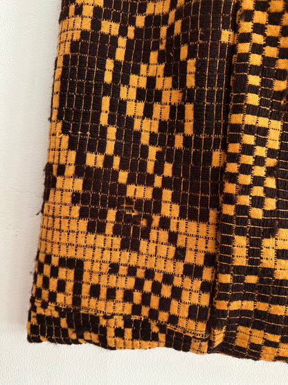 old coverlet monk bag / orange