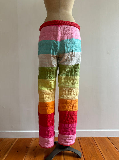 old quilt slim pants